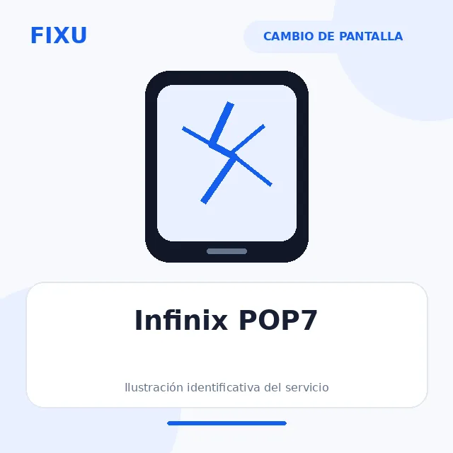 Infinix POP7 – Cambio de pantalla