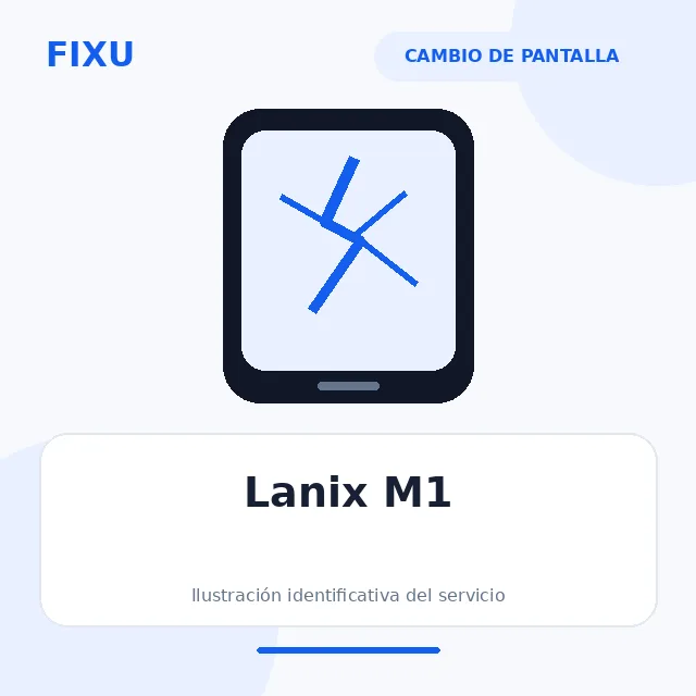 Lanix M1 – Cambio de pantalla