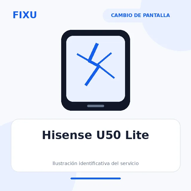 Hisense U50 Lite – Cambio de pantalla
