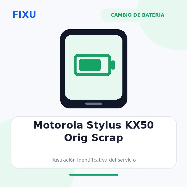 Motorola Stylus KX50 Orig Scrap – Cambio de batería