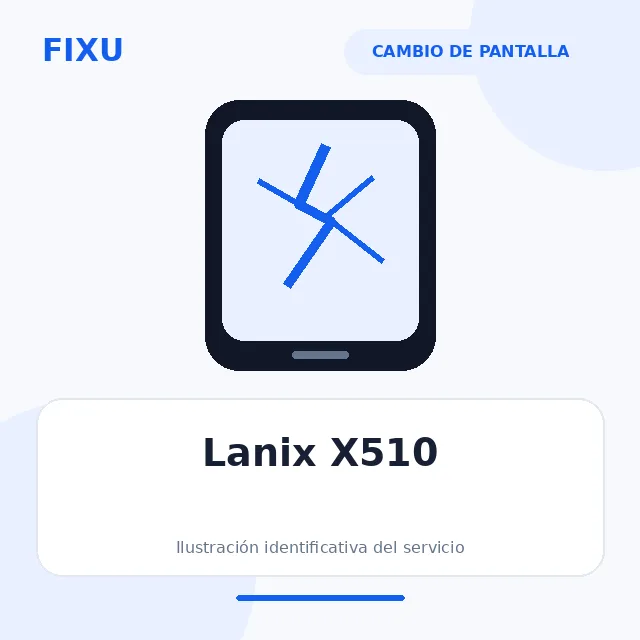 Lanix X510 – Cambio de pantalla