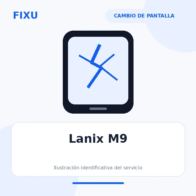 Lanix M9 – Cambio de pantalla