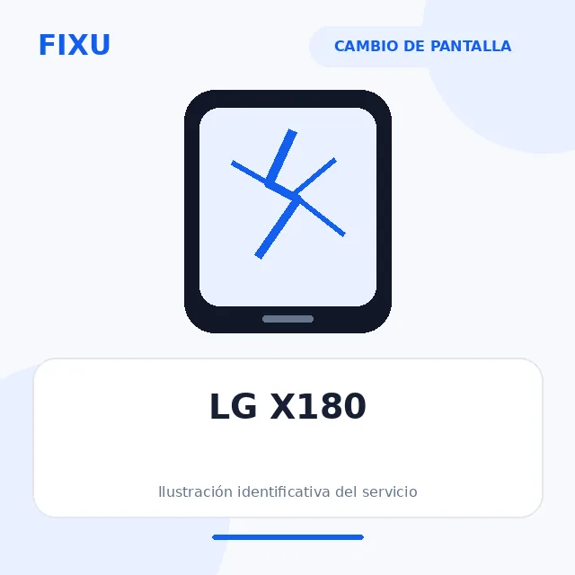 LG X180 – Cambio de pantalla