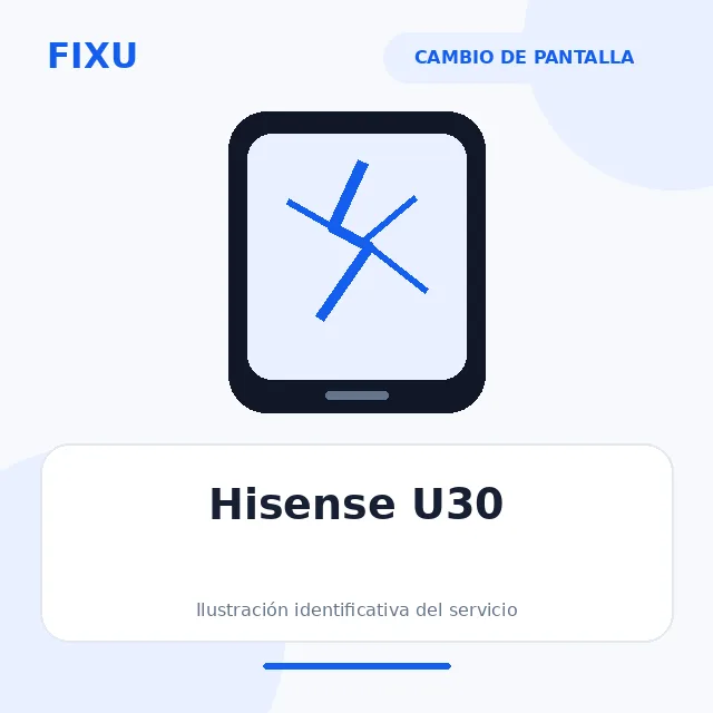 Hisense U30 – Cambio de pantalla