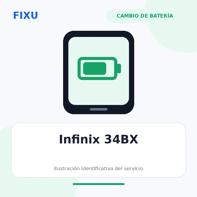 Infinix 34BX – Cambio de batería