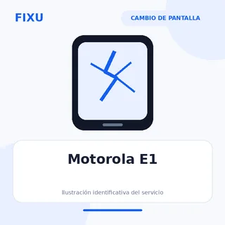 Motorola E1 – Cambio de pantalla