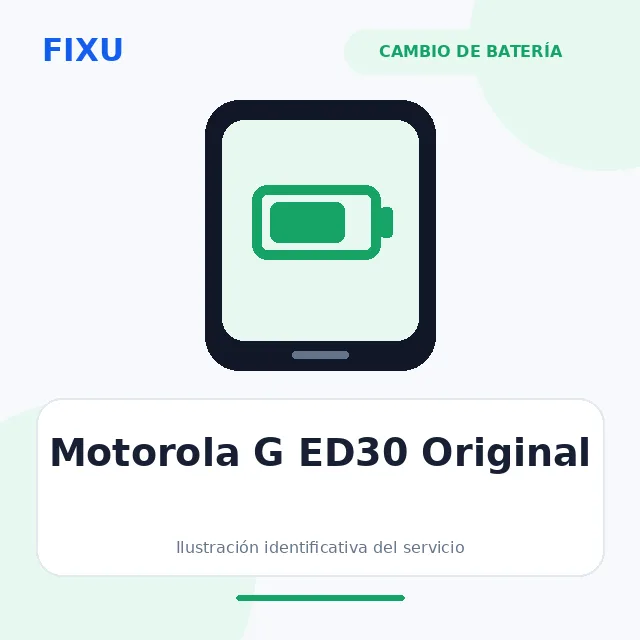 Motorola G ED30 Original – Cambio de batería