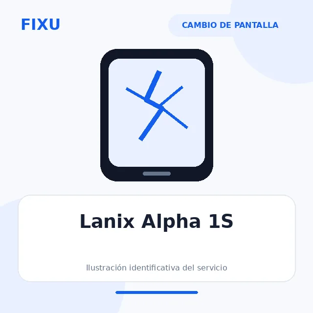Lanix Alpha 1S – Cambio de pantalla