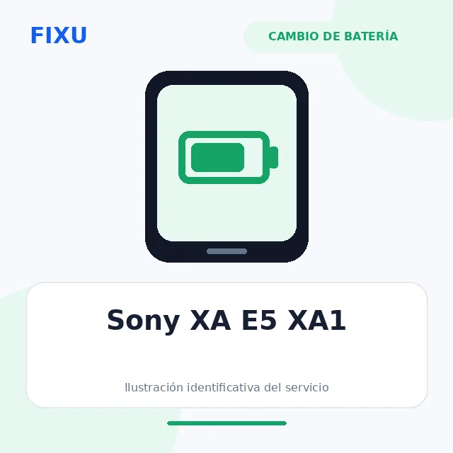 Sony XA E5 XA1 – Cambio de batería