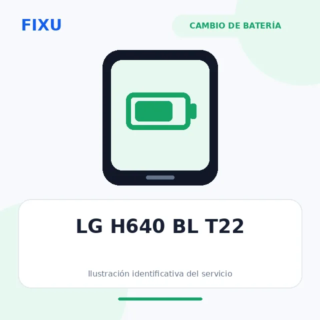 LG H640 BL T22 – Cambio de batería