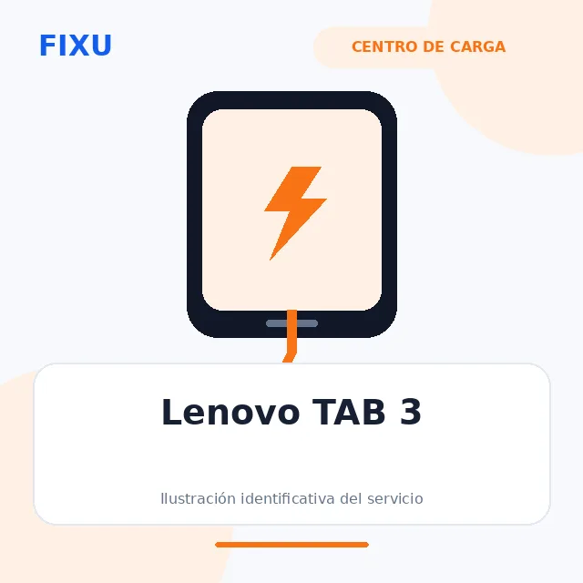 Lenovo TAB 3 – Cambio de centro de carga