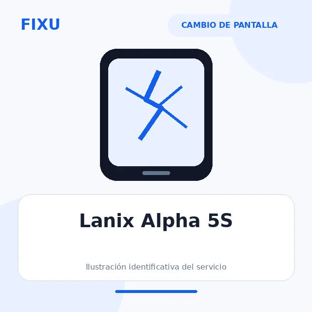 Lanix Alpha 5S – Cambio de pantalla